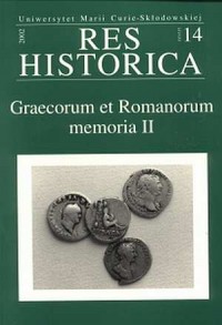 Res Historica nr 14. Graecorum - okładka książki