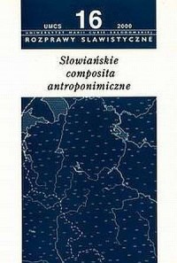 Słowiańskie composita antroponimiczne - okładka książki