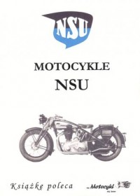 Motocykle NSU - okładka książki