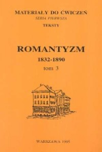 Romantyzm 1832-1890. Tom 3 - okładka książki