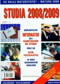 Studia 2008/2009. Informator dla - okładka książki