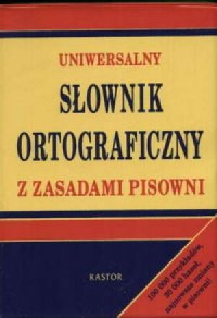 Uniwersalny słownik ortograficzny - okładka książki