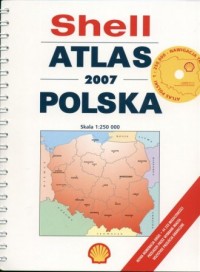 Atlas drogowy Polski Shell 1:250 - zdjęcie reprintu, mapy