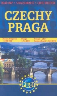 Czechy i Praga. Mapa drogowa - zdjęcie reprintu, mapy