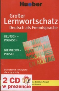 Duży słownik tematyczny niemiecko-polski - okładka książki