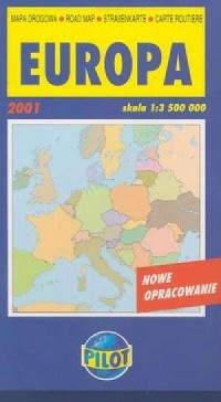 Europa (mapa drogowa) - zdjęcie reprintu, mapy