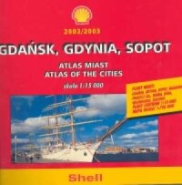 Gdańsk, Gdynia, Sopot. Atlas Shell - zdjęcie reprintu, mapy