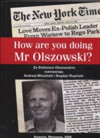 How are you doing, Mr. Olszowski - okładka książki