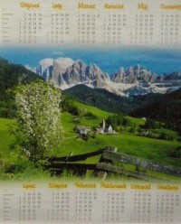 Kalendarz 2008 PL04 Dolomity Planszowy - okładka książki