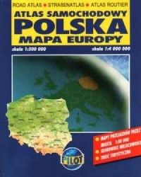 Polska. Atlas samochodowy i mapa - zdjęcie reprintu, mapy