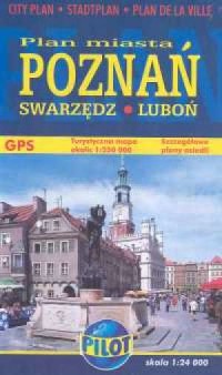 Poznań, Swarzędz, Luboń (plan miasta - zdjęcie reprintu, mapy