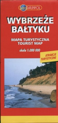Wybrzeże Bałtyku. Mapa turystyczna - zdjęcie reprintu, mapy