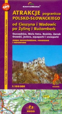 Atrakcje pogranicza polsko-słowackiego. - zdjęcie reprintu, mapy