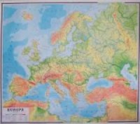 Europa (mapa fizyczna) - zdjęcie reprintu, mapy