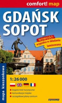 Gdańsk, Sopot (1:26 000 kieszonkowy - zdjęcie reprintu, mapy