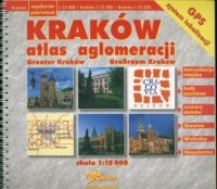 Kraków atlas aglomeracji - zdjęcie reprintu, mapy