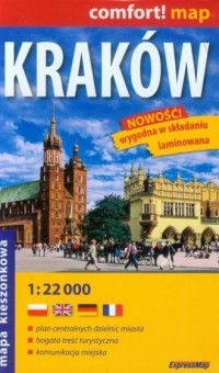Kraków. Kieszonkowy plan miasta - zdjęcie reprintu, mapy