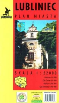 Lubliniec - plan miasta - zdjęcie reprintu, mapy