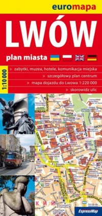 Lwów (plan miasta 1:10 000) - zdjęcie reprintu, mapy