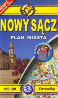 Nowy Sącz (1:20 000 kieszonkowy - zdjęcie reprintu, mapy