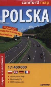 Polska (kieszonkowa mapa samochodowa - zdjęcie reprintu, mapy