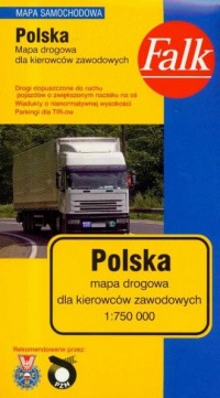 Polska (mapa drogowa dla kierowców - zdjęcie reprintu, mapy