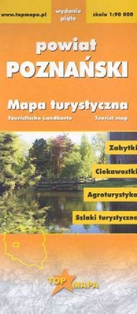Powiat Poznański. Mapa turystyczna - zdjęcie reprintu, mapy
