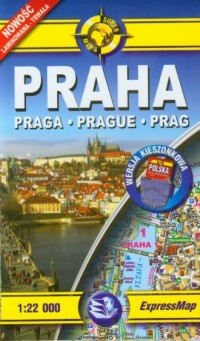 Praha. Kieszonkowy plan miasta - zdjęcie reprintu, mapy