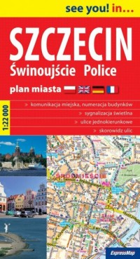 Szczecin, Świnoujście, Police (plan - zdjęcie reprintu, mapy