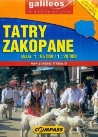 Tatry. Zakopane (mapa) - zdjęcie reprintu, mapy