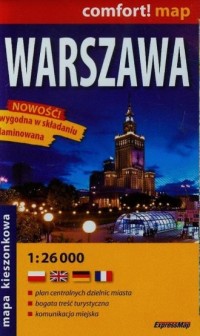 Warszawa (kieszonkowy plan miasta - zdjęcie reprintu, mapy