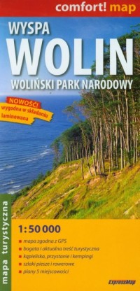 Wyspa Wolin. Woliński Park Narodowy - zdjęcie reprintu, mapy