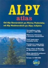 Alpy. Atlas - zdjęcie reprintu, mapy