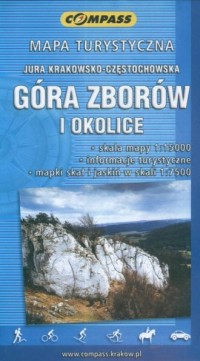 Góra Zborów i okolice. Mapa turystyczna - zdjęcie reprintu, mapy
