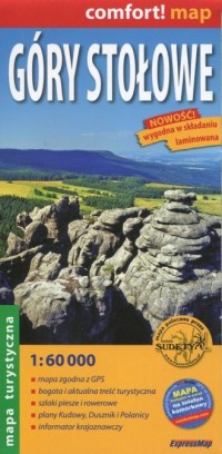 Góry Stołowe (1:60 000 mapa turystyczna - zdjęcie reprintu, mapy