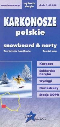 Karkonosze Polskie. Snowboard & - zdjęcie reprintu, mapy