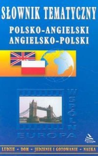 Słownik tematyczny polsko-angielski, - okładka książki