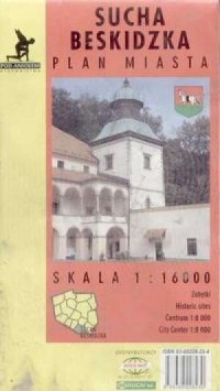 Sucha Beskidzka - plan miasta - zdjęcie reprintu, mapy