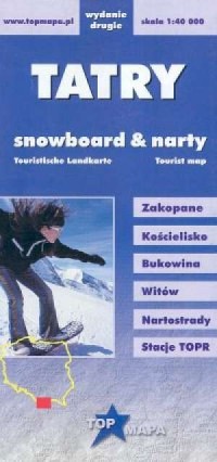 Tatry snowboard narty - zdjęcie reprintu, mapy