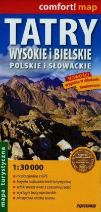 Tatry Wysokie i Bielskie polskie - zdjęcie reprintu, mapy