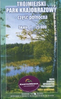 Trójmiejski Park Krajobrazowy. - zdjęcie reprintu, mapy