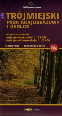 Trójmiejski Park Krajobrazowy. - zdjęcie reprintu, mapy