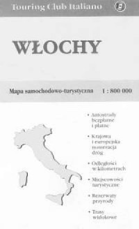 Włochy mapa samochodowo-turystyczna - zdjęcie reprintu, mapy