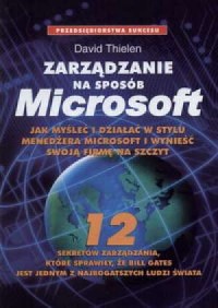 Zarządzanie na sposób Microsoft - okładka książki