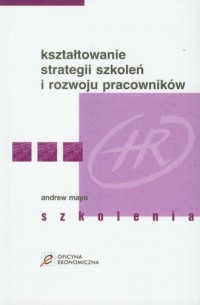 Kształtowanie strategii szkoleń - okładka książki
