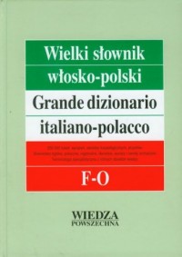 Wielki słownik włosko - polski - okładka książki