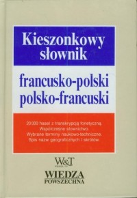 Kieszonkowy słownik francusko-polski - okładka książki