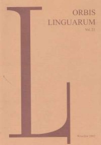 Orbis Linguarum vol. 21 - okładka książki