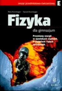 Fizyka dla gimnazjum E. Zeszyt - okładka podręcznika