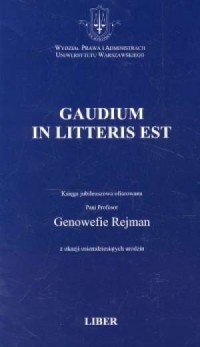 Gaudium in Litteris Est - okładka książki